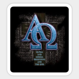 Jesus - Alpha and Omega - the Names of Jesus (large bleed) Sticker